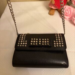 Miu Miu black studded wallet